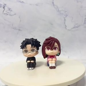Bandai | Dandadan Phiên Bản Chibi Bộ Mô Hình Anime Mameo - Mô Hình Khớp Nối Cặp Đôi Momo Ayase & Okarun Đồ Trang Trí Bàn Làm Việc 9.5cm Chất Liệu PVC Đồ Sưu Tầm