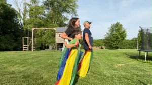 Potato Sack Race Bags Outside Yard Lawn Kids Jumping Bags for Backyard Field Day Birthday Party
