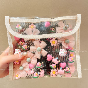 เครื่องตกแต่งผมแบบมองไม่เห็นสำหรับเด็กผู้หญิง ที่ระบายผมแบบมีการ์ตูน ที่จับผมแบบหน้าร้อน ที่จับผมแบบเกาหลี วัสดุอื่นๆ