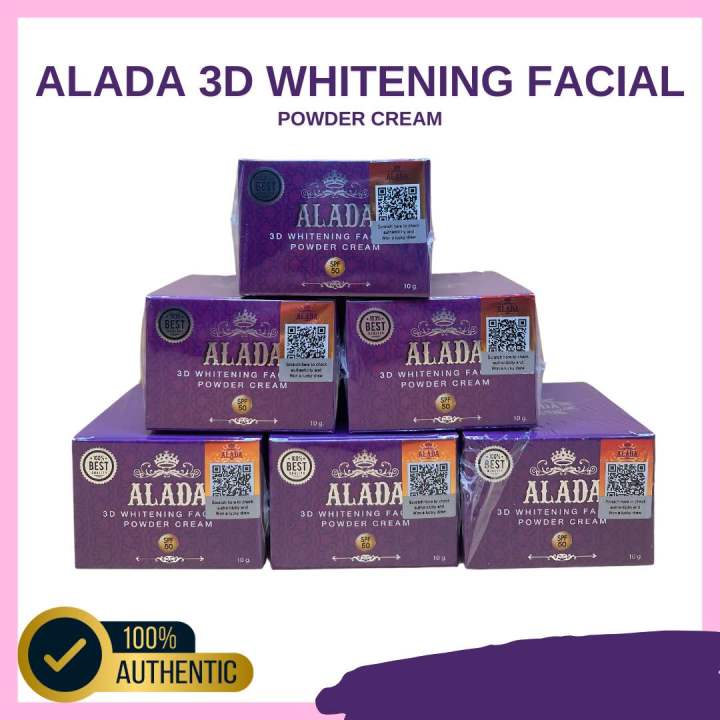 ORIGINAL ALADA 3D WHITENING FACIAL POWDER CREAM WITH QR FROM THAILAND ...