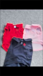 เสื้อหมา เสื้อแมว แบบเสื้อกล้ามคอโปโล พร้อม หมวกแก๊ป หมวกเทนนิส หมาแมวใส่บังแดด สีพาสเทล ใส่เข้ากันมาก