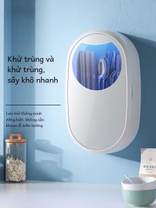 Okain Multi-Function Disinfection Chopsticks Cage Drying Small Size Kitchen Storage No Punching Fast Chopsticks Box