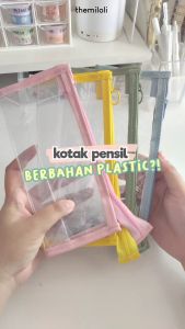 Pouch Transparant  Tas Travel Make up/Tas Pena/Tempat Pensil Transparant  -Rabbit Stationery