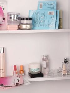 Mirror Cabinet Organizer Storage Box Cosmetic Make Up Brush Transparent Bathroom Washroom Acrylic