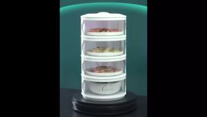 Rak Penyimpanan Makanan Tudung Saji 5 Susun Tingkat Warna Putih Sudah Dirakit Packing Dus dan Bubble Wrap