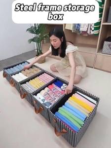 Containers for Organizing Clothing Foldable Closet Washable Wardrobe Organizers Linen Storage Box Storage Bins Organizer High Capacity Washable