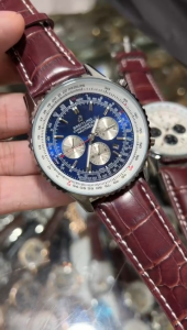 Jam Chrono Pria Aktif Automatic Strap Leather Brown & Black: Jam Tangan Pria Tanpa Baterai Terbaru