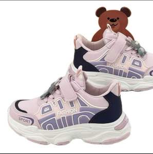 Sepatu sneakers anak cewek S424 sz 26-37(FREE KAOS KAKI)