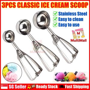 Ice Cream Scoops Set | Ice Cream Scooper | Stainless Steel Ice Cream Scooper|Ice Cream Spoon|Ice Cream|Cookies Scooper| Cookies Scoop