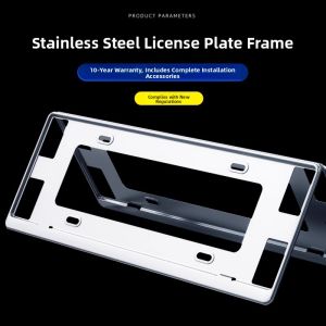 TENGYUN | BMW 3 Series/5 Series License Plate Protector Stainless Steel Frame Kit