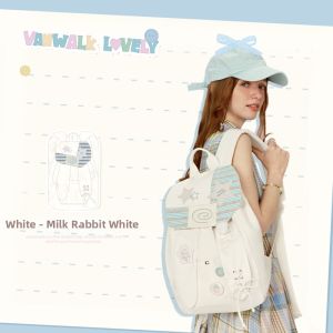 VANWALK | Cute Bunny Ear Flip Cover Backpack