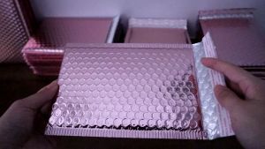 Rose Gold Bubble Mailer Envelope Bubble Wrap Mailer Courier Bag Packaging Bag PE Poly Mailer