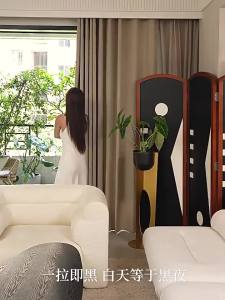 WEILAISHI | Creamy Style Antimicrobial Flax Cotton Curtains Sunproof Thermal Insulation Full Blackout