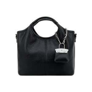 Double R Spring 2025 Soft Leather Basket Bag Womens Crossbody Shoulder Bag British Style Magnetic Buckle Casual Leisure