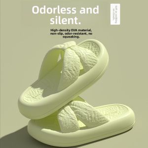 MONLEYTA | Thick Heel Slippers Indoor Outdoor Summer Wear For Men Noiseless Anti-Slip Home Use Comfortable EVA Material Slip-On Sandals