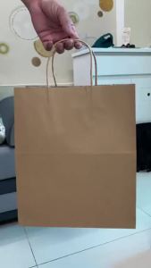 [HCM] 25 Chiếc túi giấy kraft có quai đựng quà nhiều kích thước túi măng đựng thực phẩm-CA666