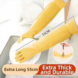 Durable Long-arm Kitchen and Laundry Washing Gloves