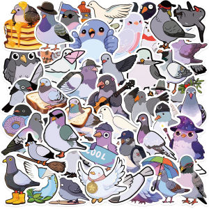 Dễ Thương Chim Bồ Câu Hoạt Hình Dán Kawaii Chim Graffiti Đề Can 10/30/50 Chiếc DIY Văn Phòng Phẩm Tủ Lạnh Vali Chống Thấm Nước Thẩm Mỹ Miếng Dán Kính Cường Lực Cho 14 + Năm