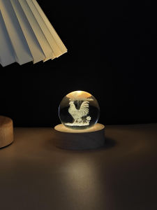 Creative Crystal Ball Night Light Zodiac Animal Design Birthday Teachers Day Gift for Boys And Girls Desktop Decoration