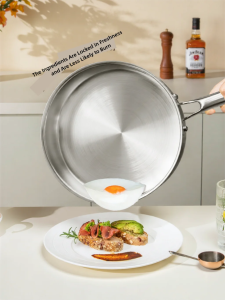 Suncha | Non-Stick Uncoated 316L Stainless Steel Frying Pan