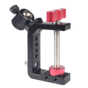 Heavy Duty Desktop C-Type CLAMP ปรับโต๊ะผู้ถือคลิป MINI Ballhead สําหรับกล้อง DSLR Photo Studio Light Stand Bracket
