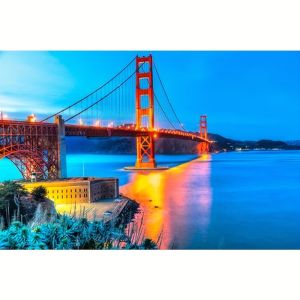 500/1000/1200/2000PCS Jigsaw Puzzle Golden Gate Bridge Landscape Art For Adults Great Weekend Relaxation And Family Fun