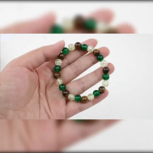 Blessed Natural Obsidian Stone Bracelet for Men Women Health Wealth Lucky Charm Wristband Gift