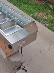 Electric Bain Marie Food Warmer 4 pans Commercial Use Heavy Duty
