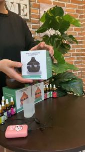 Máy Khuếch Tán Tinh Dầu Phòng Ngủ Aroma 300ml Máy Xông Tinh Dầu Phun Sương Toả Hương Thơm Mát Đuổi Muỗi & Côn Trùng