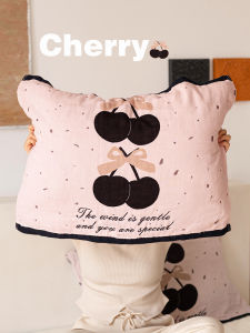Pure Cotton Cherry Pillowcases Butterfly Knot Pair Set 2024 New Style Couples Home Use High End Single Pillowcases Linens