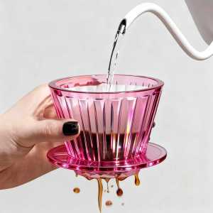 ดริปเปอร์กาแฟ YRP รุ่น B75 ตะกร้าคริสตัลอาย สำหรับชงกาแฟแบบ Pour Over ทนความร้อน ตัวกรองกาแฟ 1-2 ถ้วย อุปกรณ์ชงกาแฟสำหรับบาริสต้า