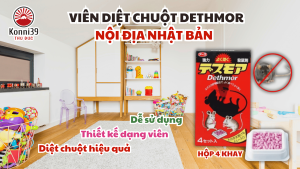 VIÊN THỨC ĂN DIỆT CHUỘT DETHMOR NỘI ĐỊA NHẬT BẢN (HỘP 4 KHAY)