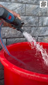 ปั๊มเจาะไฟฟ้า ปั๊มน้ำสว่านไฟฟ้า ปั๊มน้ำ เครื่องมือกลางแจ้งสำหรับบ้านและสวน แบบพกพา ปั๊มมือขนาดเล็ก