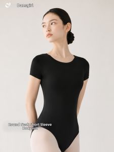 DAN’S GIRL | Ballet Practice Bodysuit Round Neck Short Sleeve