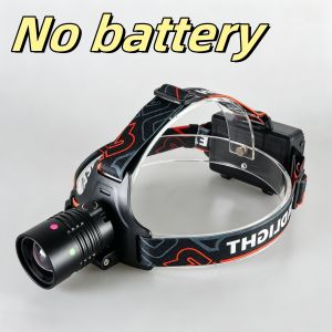 1200W Super Bright Headlamp 6000M Long Range LED Headlight USB Rechargeable Zoomable Head Torch For Camping Fishing Emergency