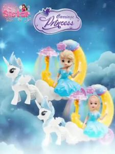NEW TERBARU TRERMURAH MAINAN ANAK PEREMPUAN MAINAN ANAK CARRIAGE PRINCESS MENYALA DAN BERSUARA BRO 1164