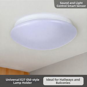 E27 Screw Base Light Bulb with Sound and Light Control