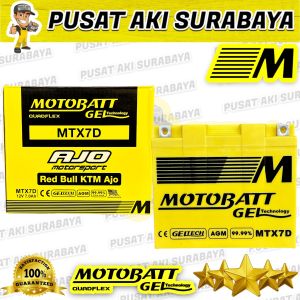 TERMURAH ACCU GEL MOTOBATT MTX7D MOTOR YAMAHA SPORT 200 NOUVO SCORPIO HONDA TIGER REVO TIGER 2000 TOSSA JAGUAR YB7B