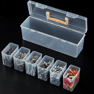 Hardware Tool Storage Box Multi-Compartment Transparent Tool Organizer Screw And Accessory Sorting Box Household Screw Wrenc