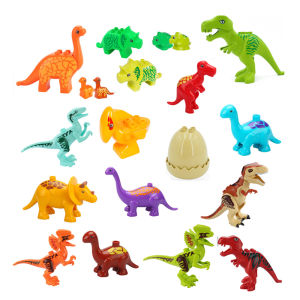 Đồ Chơi Khối Lớn Tương Thích Dinosaur Jurassic Scene Expansion Phụ Kiện Động Vật Rời Lớp Học Xây Dựng Cho Trẻ Em