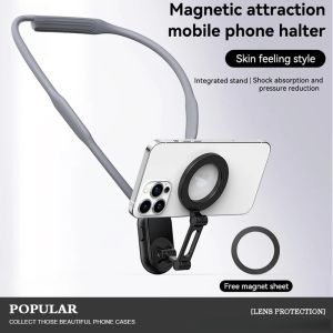 Neck Mount Magsafe Phone Clip 360° Rotation POV Phone Hold for iphone 17 Air 16 16e 15 14 13 12 For samsung huawei honor Android Universal Phone Accessories