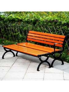 MOLORE | Outdoor Public Wooden Bench with Backrest