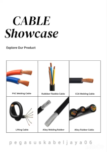 Kabel Las Biru Tembaga 16mm-70mm / ALL SIZE PVC Biru – Pegasus – Per Roll 100METER