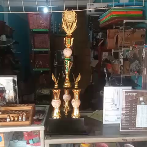 Piala 3 kaka tiga kaki Lomba no22bbf  juara BEBAS DESIGN  "costum" (bisa satuan) Trophy Lengkap Stiker BEBAS DESIGN design sticker dan free sticker DESIGN TERSEERAH bisa request rakit rubah figur