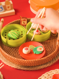 Mideer Non-Toxic Modeling Dough for Kids – Pretend Cooking & Kitchen Play Dimsum Set