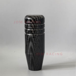 13cm 9cm Carbon Gear Shift Knob Car Manual Transmission Gear Shifter Knob Universal Car Modification Shift Lever Knob With Adapt