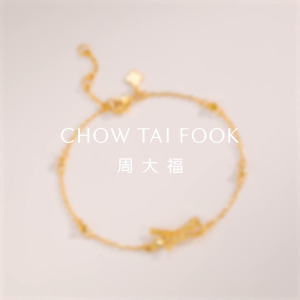 CHOW TAI FOOK 999 24K Ribbon Bow Gold Bracelet - EOF2305