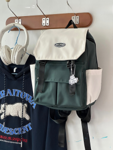 Japanese Style Harajuku Ins Street Backpack Mens Neutral Large-Capacity Backpack Female Junior High School Student High School Student Schoolbag Tide