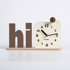 Đồng Hồ Trang Trí Phòng Khách Nori Mô Hình Đồng Hồ Để Bàn Sang Trọng Tấm Lõi Chạy Bằng Pin Mặt Dây Chuyền Bằng Gỗ Nhập Khẩu Đồng Hồ Trang Trí Nghệ Thuật Cho Phòng Khách