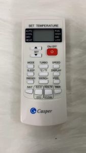 Điều khiển điều hòa CASPER nút đỏ . Remote máy lạnh CASPER . Tặng pin